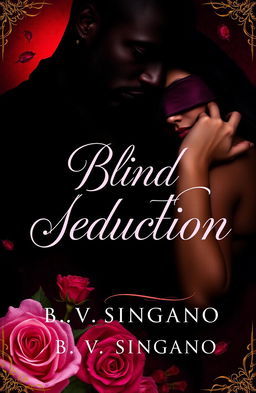 A captivating book cover for the multi-genre novel 'Blind Seduction' by B