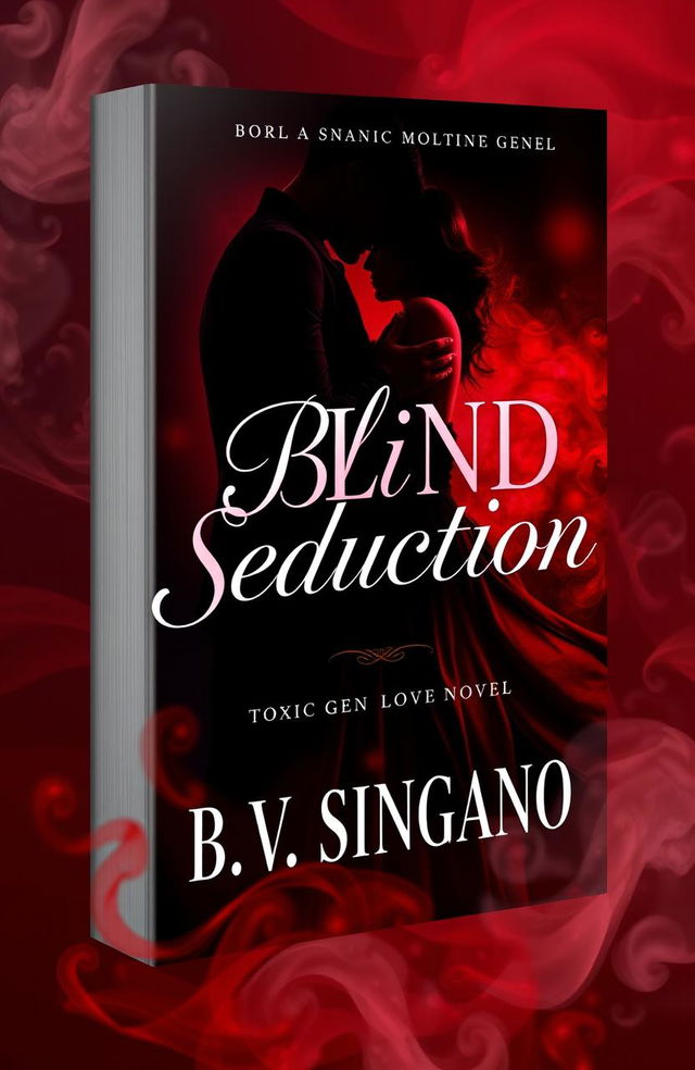 A captivating book cover design for a multi-genre novel titled 'Blind Seduction' by B