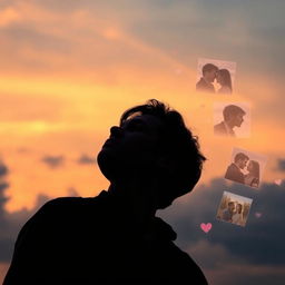 A deeply emotional and poetic scene depicting the essence of longing and love lost