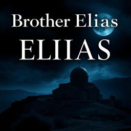 A book cover titled 'Brother Elias' featuring a modern, sleek font
