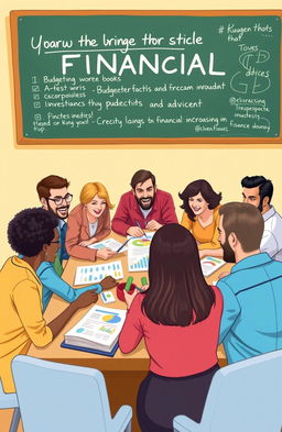 A vibrant and engaging illustration capturing the essence of financial education