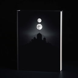 A mysterious book with no title, featuring a sleek, modern font on its cover