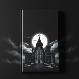 An unsettling and mysterious book cover featuring a stark black background with no title or words