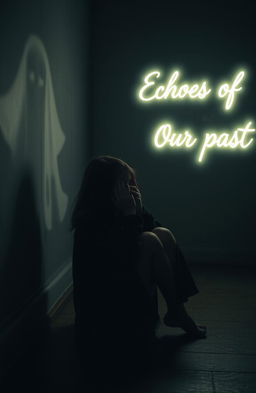 A melancholic scene featuring a sad girl sitting alone in a dimly lit room, her expression reflecting deep sorrow