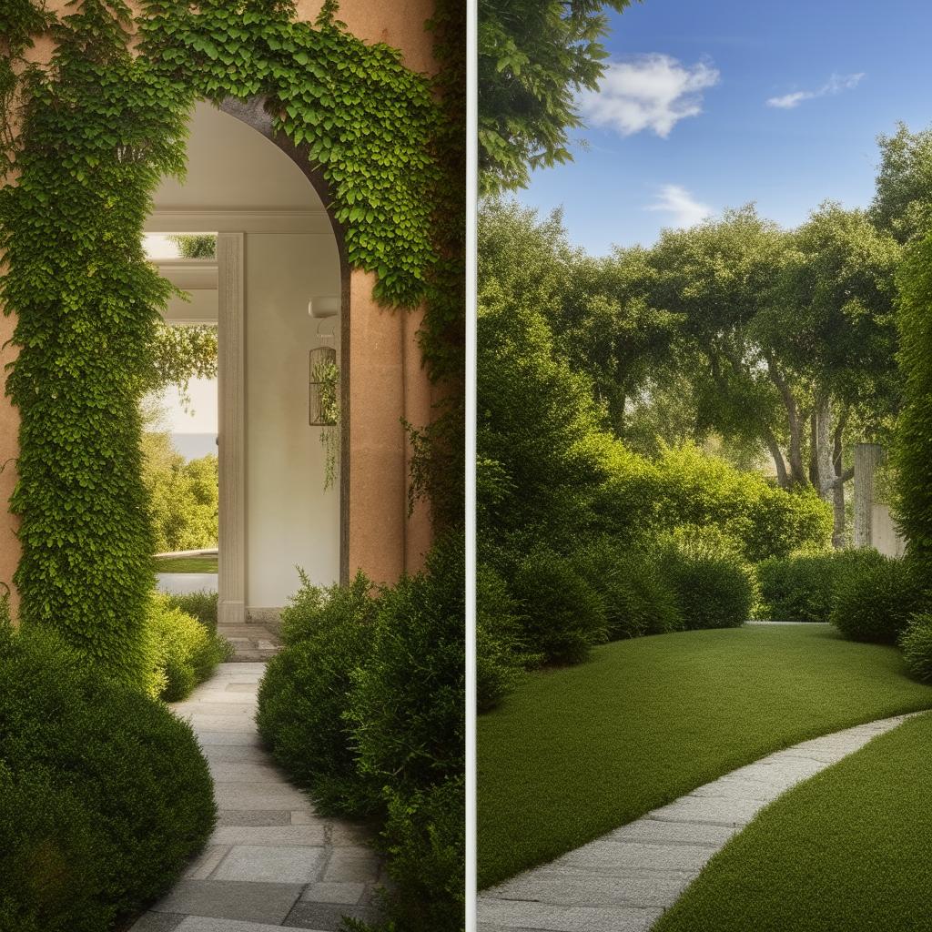 exquisite hallway leading out exterior by a ramp