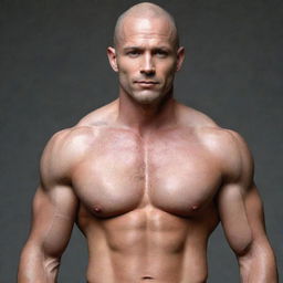 A hot, bald man imbued with masculinity