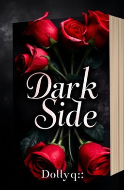 A captivating book cover titled 'Dark Side', featuring a dark romance theme intertwined with mafia elements