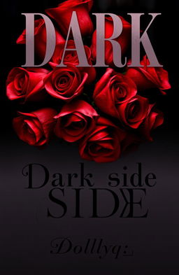 A captivating book cover titled 'Dark Side', featuring a dark romance theme intertwined with mafia elements