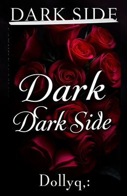 A captivating book cover titled 'Dark Side', featuring a dark romance theme intertwined with mafia elements