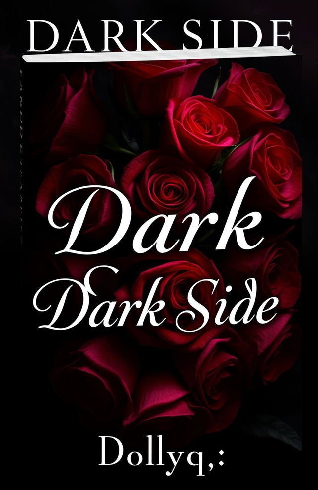 A captivating book cover titled 'Dark Side', featuring a dark romance theme intertwined with mafia elements