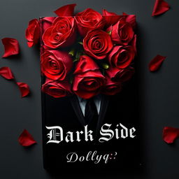 A striking book cover titled 'Dark Side', embodying the themes of dark romance and mafia intrigue