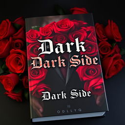 A striking book cover titled 'Dark Side', embodying the themes of dark romance and mafia intrigue