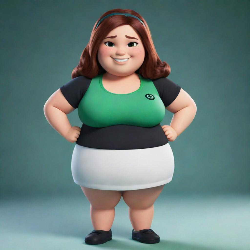 A friendly, chubby version of the character Gwen Tennyson from the animated series Ben 10