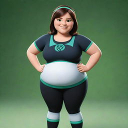 A friendly, chubby version of the character Gwen Tennyson from the animated series Ben 10