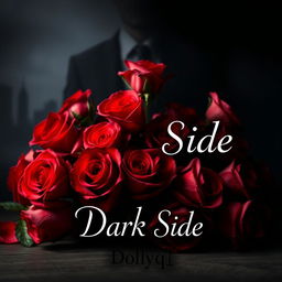 A stunning book cover titled 'Dark Side', encapsulating the themes of dark romance and mafia intrigue