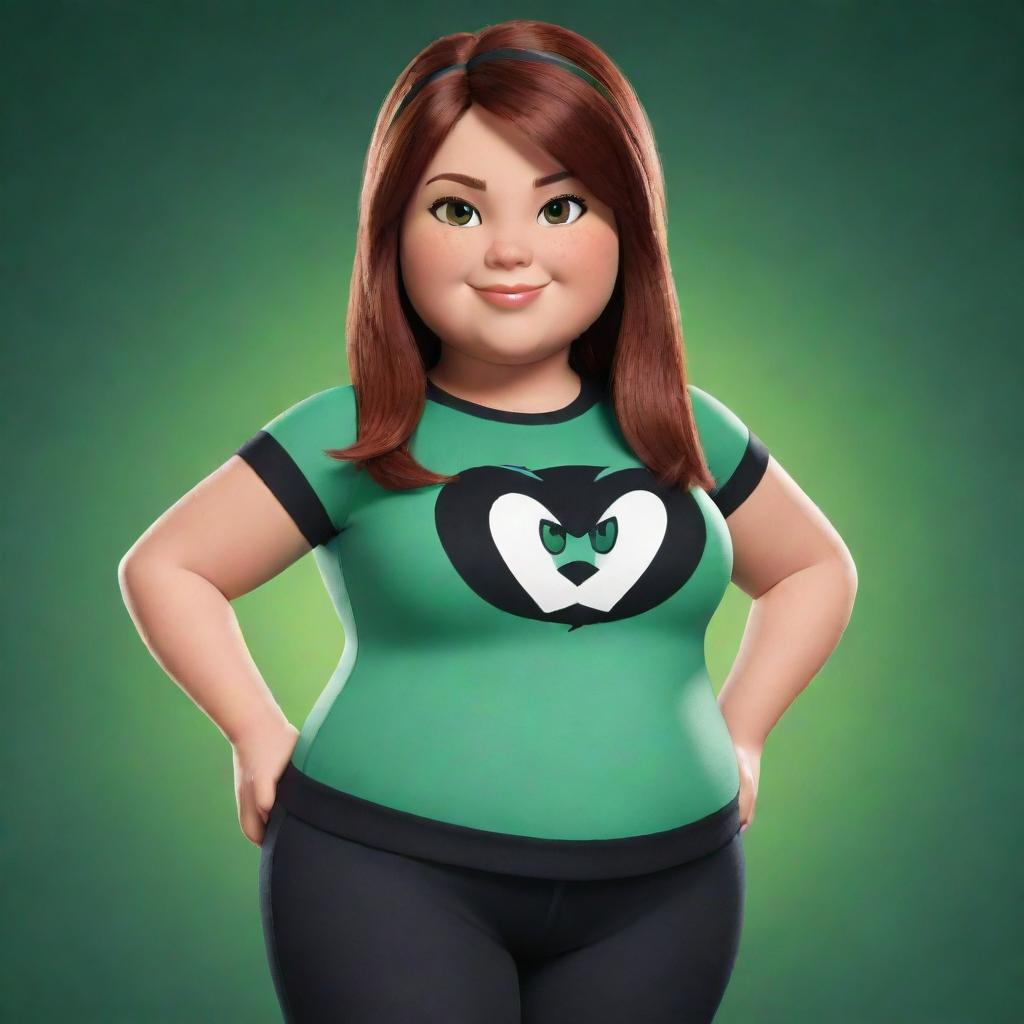 A friendly, chubby version of the character Gwen Tennyson from the animated series Ben 10