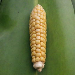 A Mayan glyph shaped like an ear of corn (elote).