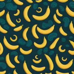 Bananas represented in the style of a Mayan glyph.