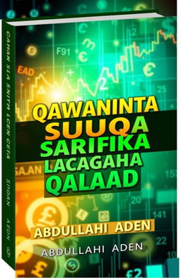 An eye-catching book cover design featuring vibrant and dynamic elements related to currency trading