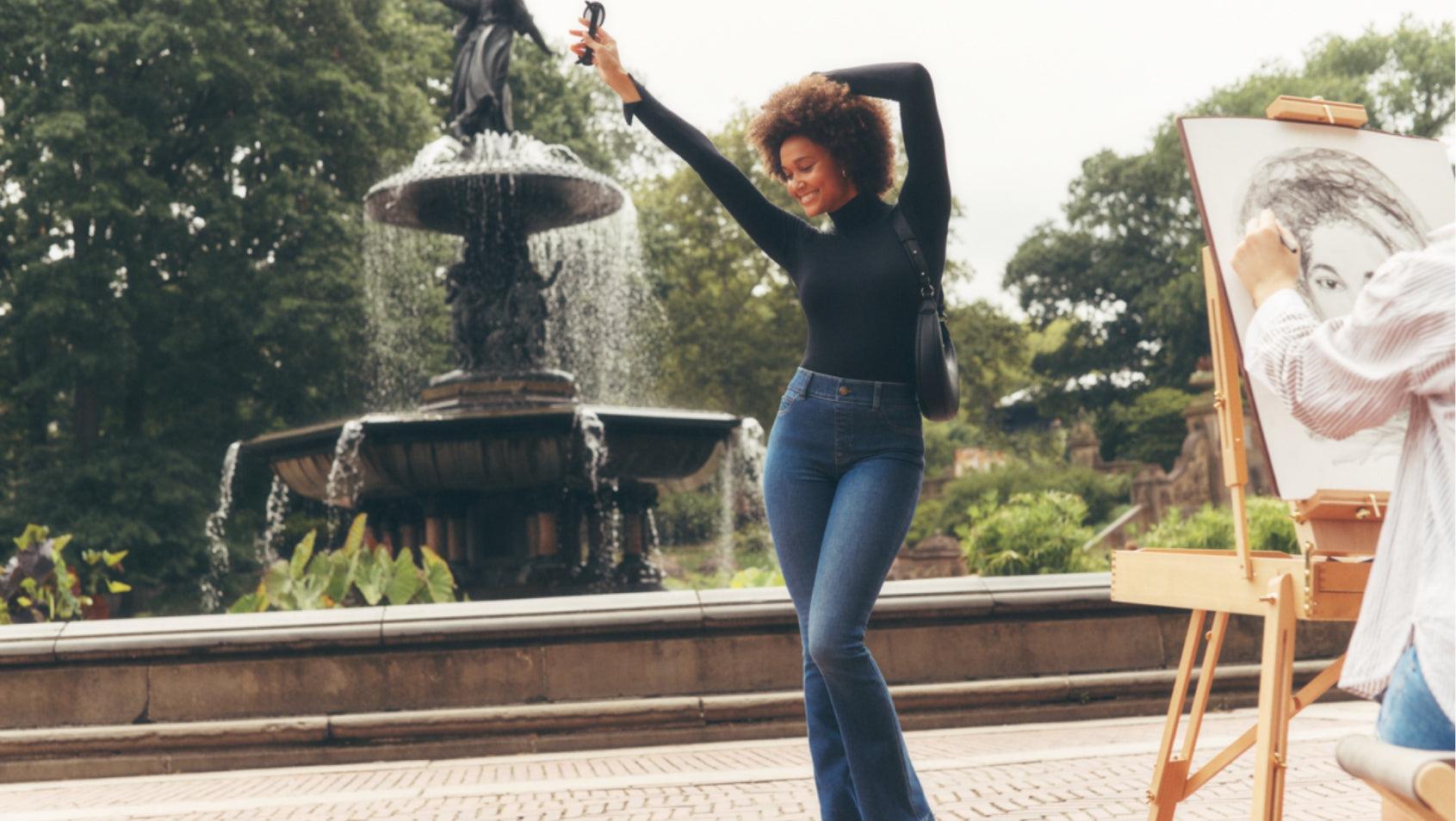 Discover which SPANX pull-on jeans suit your style and comfort needs best with this fun quiz!