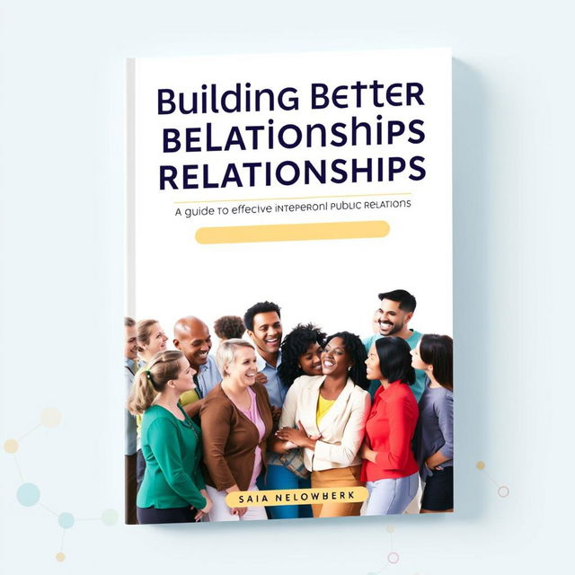 A visually engaging book cover for 'Building Better Relationships: A Guide to Effective Interpersonal Public Relations'