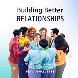 A visually engaging book cover for 'Building Better Relationships: A Guide to Effective Interpersonal Public Relations'