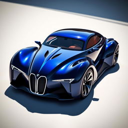 An exotic supercar that is a stunning fusion of a 1936 Chevrolet Coupe and a futuristic BMW concept car