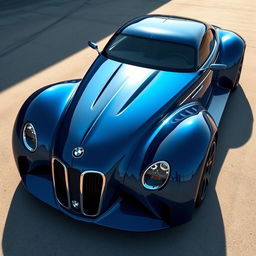 An exotic supercar that is a stunning fusion of a 1936 Chevrolet Coupe and a futuristic BMW concept car