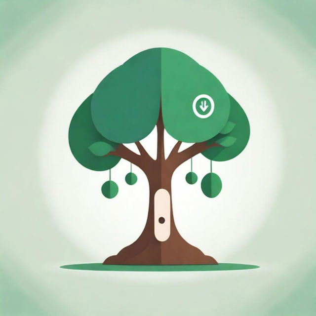 An interactive digital mascot for the 'MCB' bank alive with the metaphor of the 'Tree of Life'