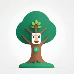 An interactive digital mascot for the 'MCB' bank alive with the metaphor of the 'Tree of Life'