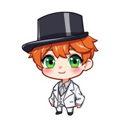 A ginger-haired boy, aged 16, depicted in a cute chibi pixel art style