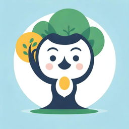 Create an engaging, digital mascot for 'MCB' bank that embodies the 'Tree of Life'