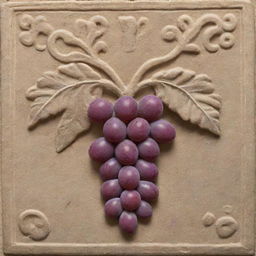 A Mayan or Aztec glyph representing grapes.