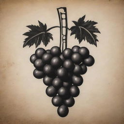 A Mayan or Aztec glyph representing grapes.