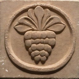 A Mayan glyph representing grapes.