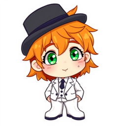 A ginger-haired boy, aged 16, depicted in a whimsical chibi pixel art style