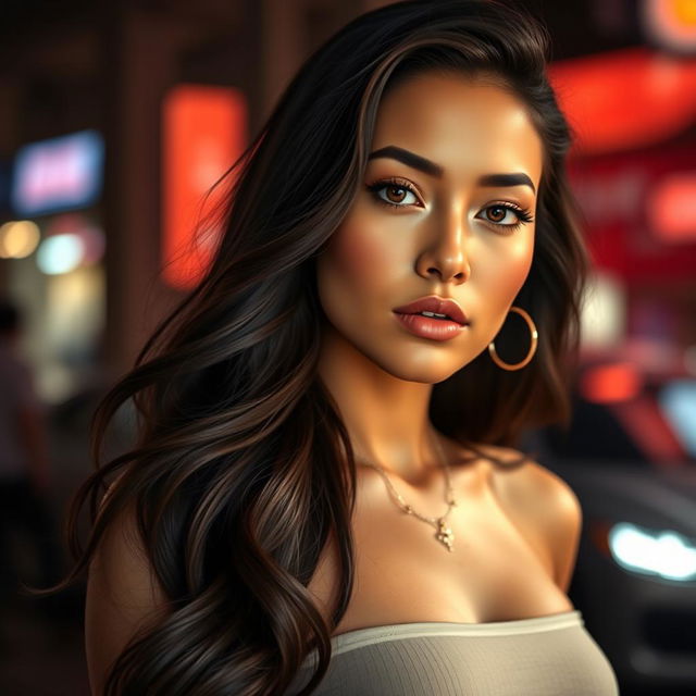 An artistic portrait of Madison Beer, highlighting her stunning features and unique style