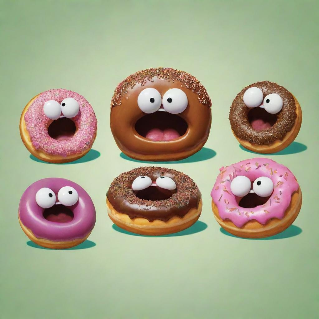 Humorous depiction of 'The Chronicles of Donut Dave' part four, emphasizing Dave's characteristic 'om nom nom