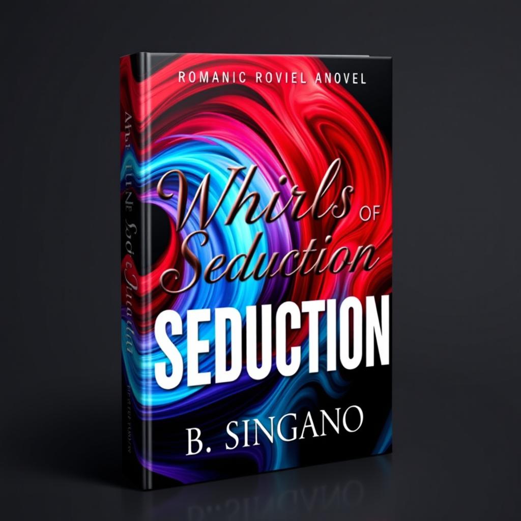 A book cover for a romantic novel titled 'Whirls of Seduction' by author B