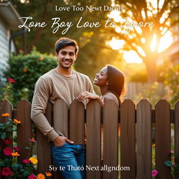A romantic scene inspired by the book 'The Boy Next Door' by Tható Makhaola