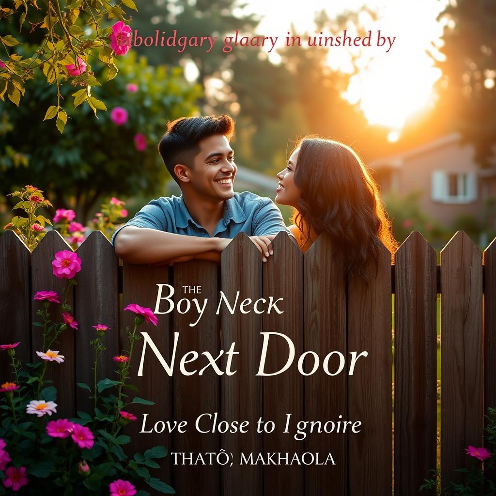 A romantic scene inspired by the book 'The Boy Next Door' by Tható Makhaola