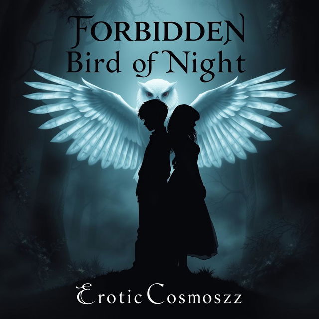 A dark and thrilling fantasy novel cover titled "Forbidden Bird of Night