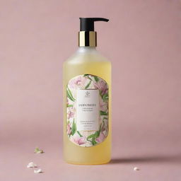 A luxurious package of scented body wash, flavored with tuberose