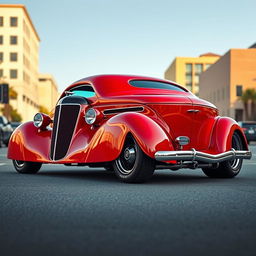 A stunning fusion of a 1936 Chevrolet Coupe, converted into a supercar exotic lowrider design