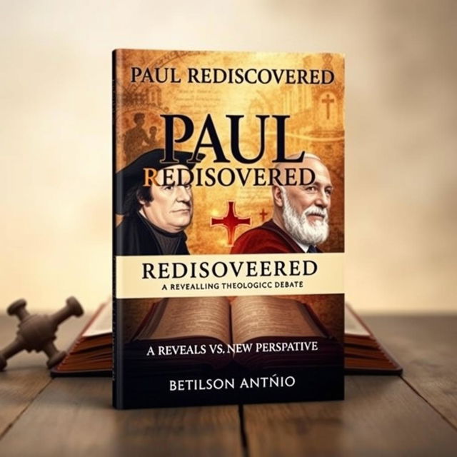 An eBook cover design for theological discussion titled 'PAUL REDISCOVERED'