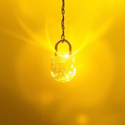 An abstract visual concept titled 'Unlocking the Memory', with a dominant yellow color palette