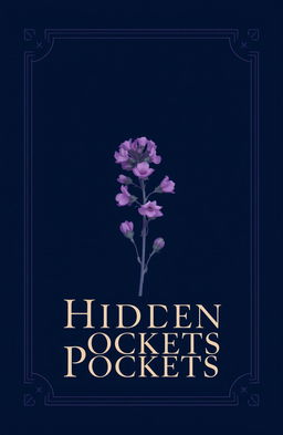 A captivating poetry book cover for 'Hidden Pockets'