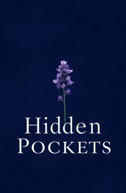 A captivating poetry book cover for 'Hidden Pockets'