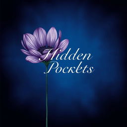 A captivating book cover design for a poetry book titled 'Hidden Pockets'