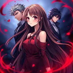 An anime-style cover featuring a girl with long, flowing hair, exuding charm and beauty
